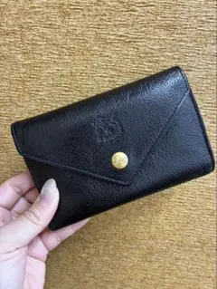 IL BISONTE イルビゾンテ レザー 二つ折り財布 ブラックのサムネイル