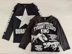 黒 長袖カットソー 2枚セット 110cm ロンT