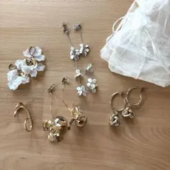 ピアス　ウエディング　ハンドメイド　まとめ売り　ゴールド　シルバー　アクセサリー