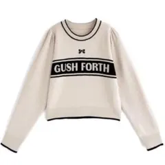 GRL ロゴプリントニット 長袖 ニット リボン