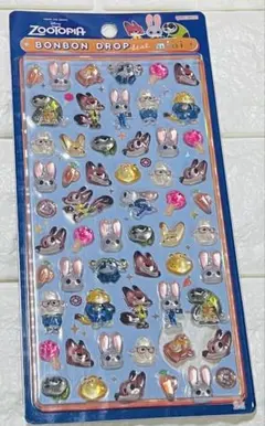 ボンボンドロップシールミニ　ズートピア