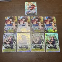 ワンピースカードゲーム 神の島の冒険ルフィ　シークレット　4枚 ゾロSR 4枚 ワンピースカードゲーム 神の島の冒険ルフィ シークレット 4枚 ゾロSR