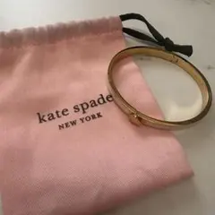 kate spade ゴールド/ホワイト バングル