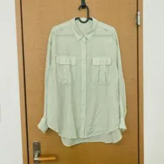 簡約風 絲滑軍裝貼袋襯衫 絲滑襯衫 柔軟