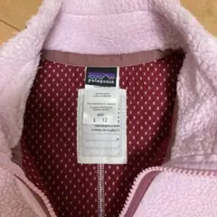 patagonia フリースベスト キッズ L 12 ピンク