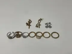 Folli Follie 未使用K10PG クローバー 3連リング - メルカリ