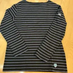 ORCIVAL 黒と青のストライプ長袖Tシャツ