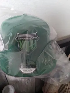 NEWERA　プロレス　キャップ　NOAH　新日本　清宮　大岩　直筆サイン入りのサムネイル