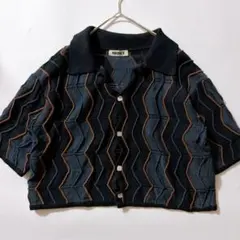 NKNIT wave pattern knit shirtのサムネイル