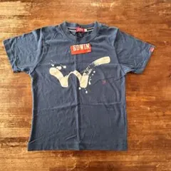 【新品未使用　タグ付き】EDWIN ネイビー Tシャツ 140