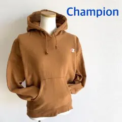 美品　チャンピオン　スウェットパーカー　キャラメル　レディースM匿名24時間発送