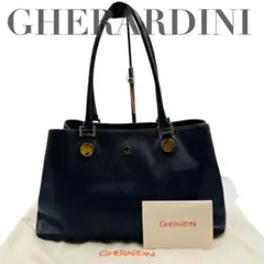GHERARDINI ゲラルディーニ トートバッグ ネイビー 本革 レザーのサムネイル