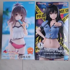 【新品】To LOVEる 結城美柑 水着 ＆ 古手川唯 ポリス フィギュア