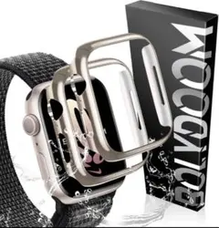 Bolydoom Apple Watchカバー 2個セット 44mm 光沢枠