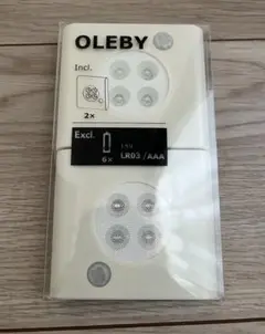IKEA OLEBY ワードローブ照明　センサー付　2個　ホワイト　新品