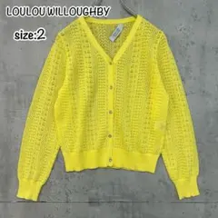 美品 LOULOU WILLOUGHBY レーシィ V カーディガン サイズ2のサムネイル