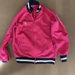 ASICS ピンク ジップアップジャケット