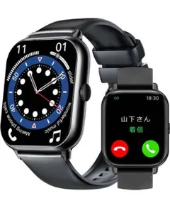 スマートウォッチ 1.83インチ 通話機能SMS通知iOS アンドロイド対応