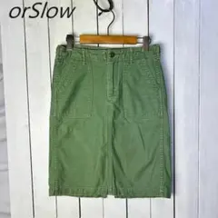 orSlow オアスロウ コットンサテン 膝丈～膝下丈 ベイカースカート 1のサムネイル