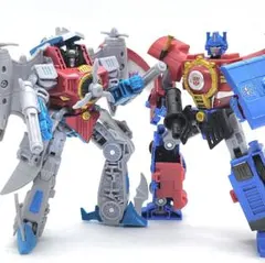 トランスフォーマー、オプティマスプライム＆スタースクリーム２体セット 説明書き