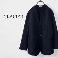 グラシアハニーズ　ノーカラージャケット紺ネイビー　きれいめ　オフィス　セレモニー