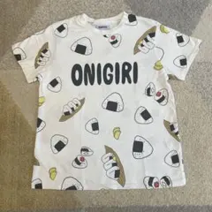 PUNYUS おにぎり総柄Tシャツ ホワイト