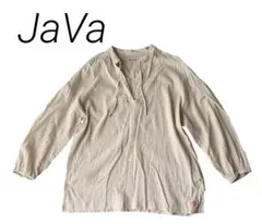 JaVa 長袖 プルオーバー ベージュ　XLのサムネイル