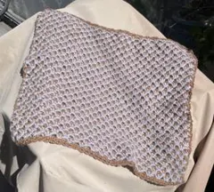 ハンドメイド　ブランケット　膝掛け　マルチカバー