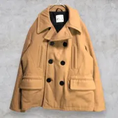 a30825/グローバルワーク/ウール混ピーコート/Ｌ/ジャケット/キャメル