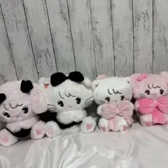 mikko抱きしめおリボンブラックリボンBIG ぬいぐるみ キャミー ムース