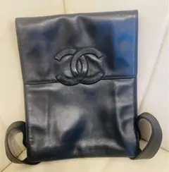 CHANEL ココマーク レザー バックパック リュック ブラックのサムネイル