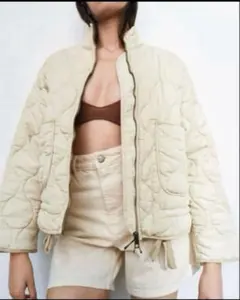 最終お値下げ　ZARA ザラ　キルティングジャケット パフジャケット　S