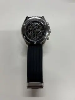 PULSAR クロノグラフ 海外SEIKOブランドブラック　ジャンク