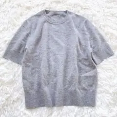 セオリーリュクス ニット CHRIS LUREX ラメ入り 38 ウール グレーのサムネイル