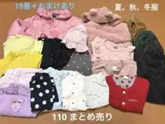【110 女の子】19着 まとめ売り　半袖ありのサムネイル