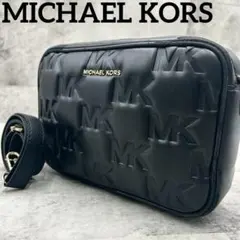 良品 マイケルコース ショルダーバッグ カメラバッグ キルティング エンボスロゴ