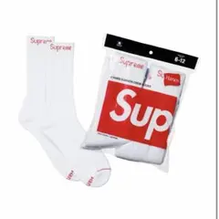 SUPREME HANES CREW SOCKS 1足分