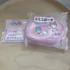 キキララ　当たりくじ　ミラー＆コーム　ミニポーチ2点セット