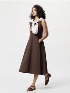 ウルトラストレッチワンピース ノースリーブ