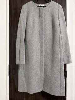 【未使用に近い】PLST グレー チェスターコート S