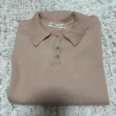 TINA JOJUN ピンク ポロセーター