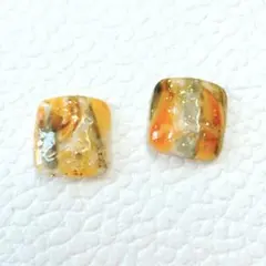 現品✳︎ネイルチップ フットネイル ハンドメイド 親指のみ オレンジ 夏ネイル