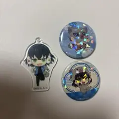 鬼滅の刃 嘴平伊之助 ピンバッジ キーホルダー 3個セット