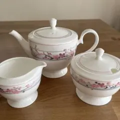 ニッコー FINE BONE CHINA 加賀友禅 ティーポット　セット