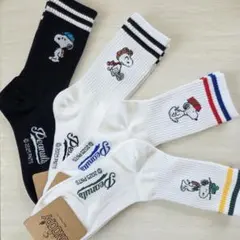 SNOOPYソックス4足