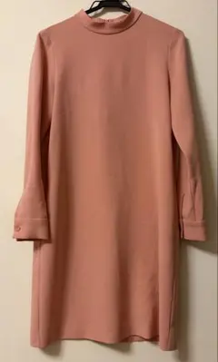 MaxMara マックスマーラ 40 異素材切替 フリル 半袖 黒 ワンピース