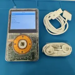 【美品・一品物】Apple iPod Classic クリア128GB SSD