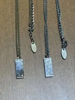タケオキクチ　ネックレス　ペア　ゴールド　シルバー