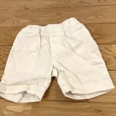 プチバトー　ショートパンツ　白　70