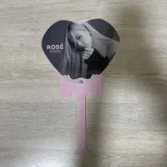 ROSÉ ハート型うちわ ピンク